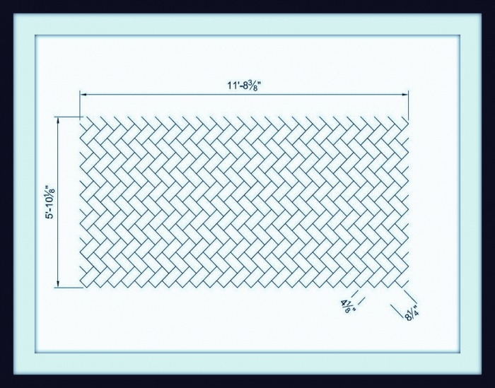 Металлический трафарет для штамповки (декорирования) - Euro KK Diagonal HB 12X6