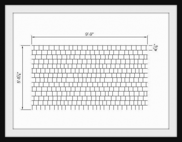 Трафарет для штамповки (декорирования) - British Cobble 10x6 (SR-60)