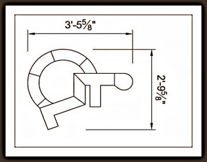 Ударный шаблон из стального троса для штамповки асфальта - Bicycle Pavement Sign