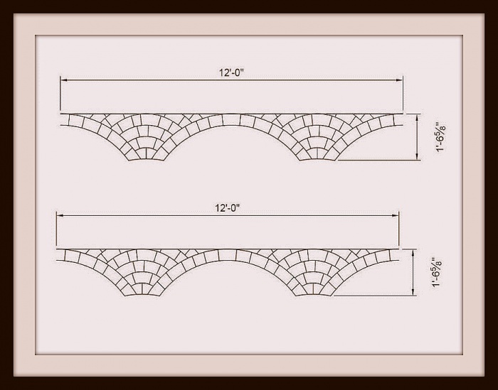 Металлический трафарет для штамповки (декорирования) - Scallop-Top Piece 12X2