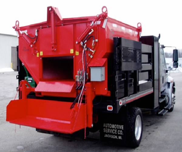 Бункер - рециклер и термобокс 6 тонн на грузовике – Slip-in Mounted on Dump Truck Бункер - рециклер и термобокс 6 тонн на грузовике – Slip-in Mounted on Dump Truck