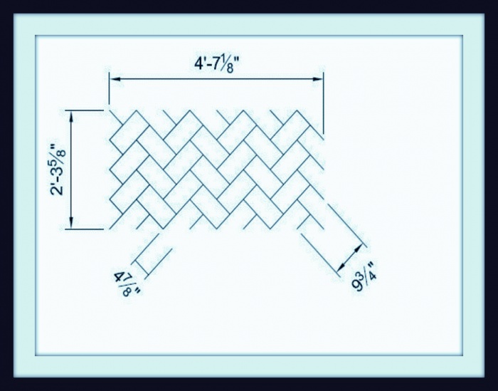 Металлический трафарет для штамповки (декорирования) - Diagonal HB 5X2